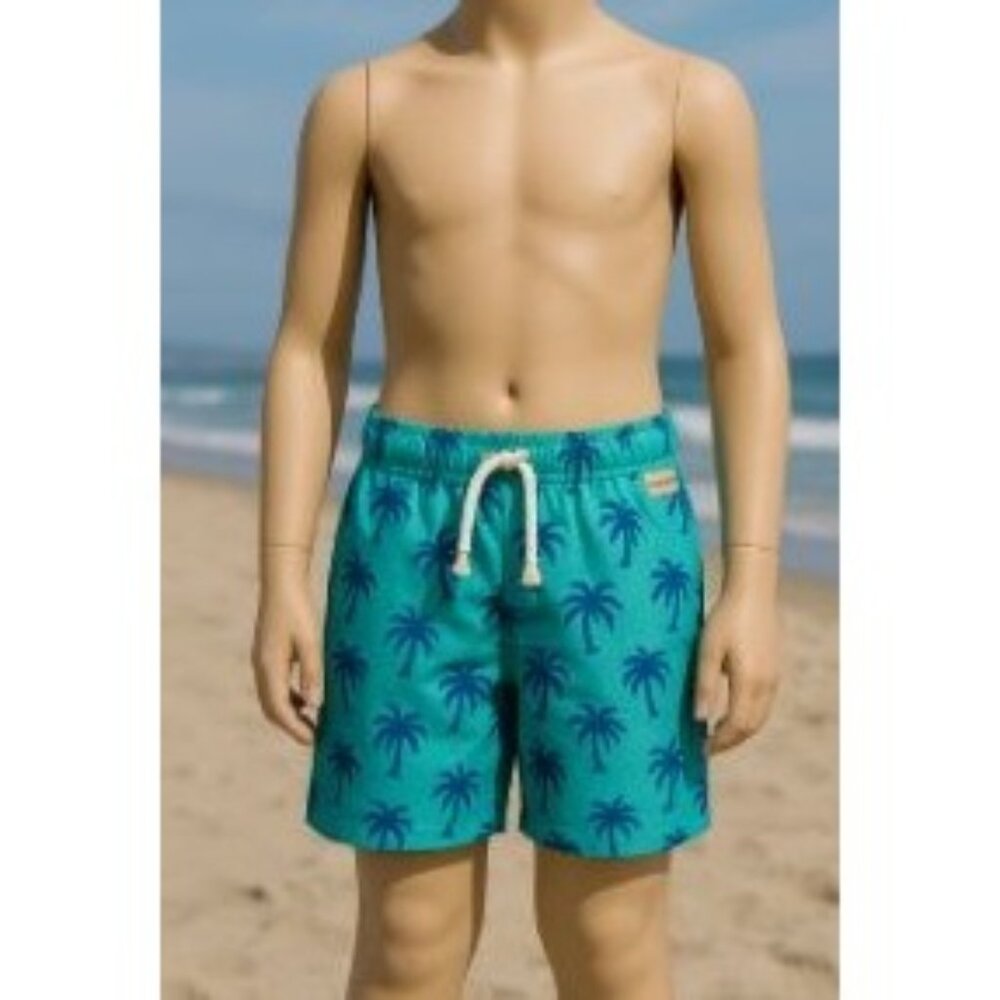 Arizona Jean Co Size 12. Boys Jogger Beach Outfit Shorts  Turquoise Palm Print